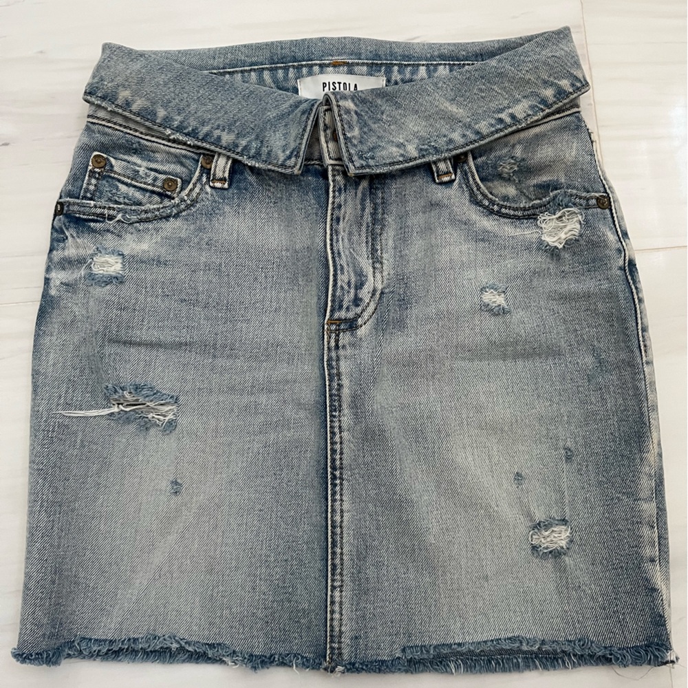 Pistola Sierra Denim Jean Mini Skirt